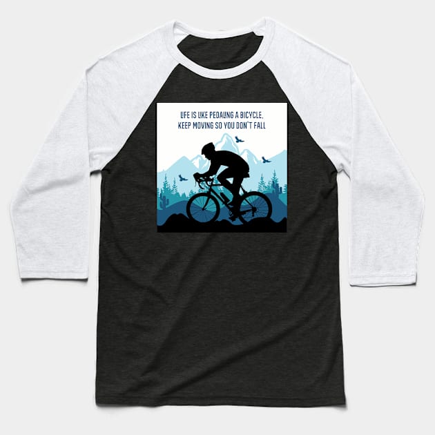 Mountain bike Baseball T-Shirt by FIFTY CLOTH